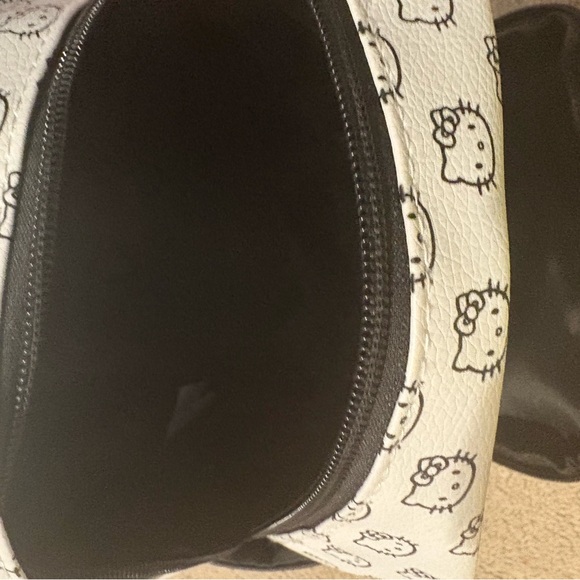 Hello Kitty Black and White Backpack with Red Bow - Picture 3 of 3